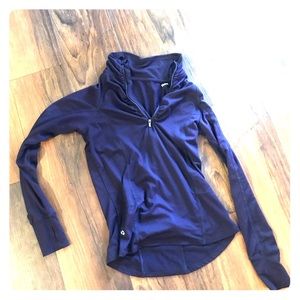 Purple active half zip jacket